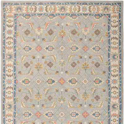 Frontgate Riana Hand-tufted Wool Rug In Gray