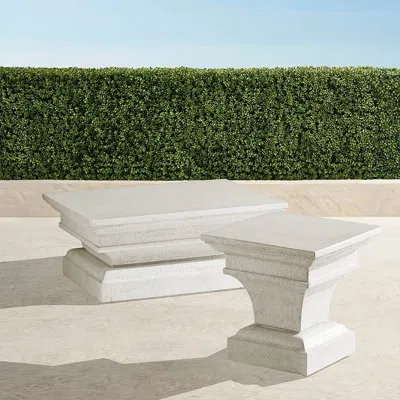 Frontgate Romera Coffee And Side Tables In White