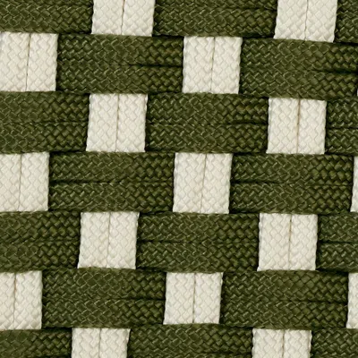 Frontgate Rope Wicker White/green In Multi