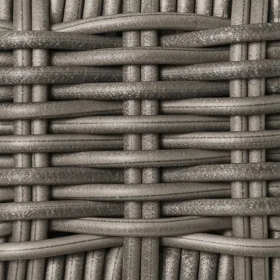 Frontgate Round Flat Wicker Oyster