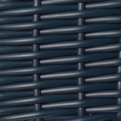 Frontgate Round Flat Wicker Peacock