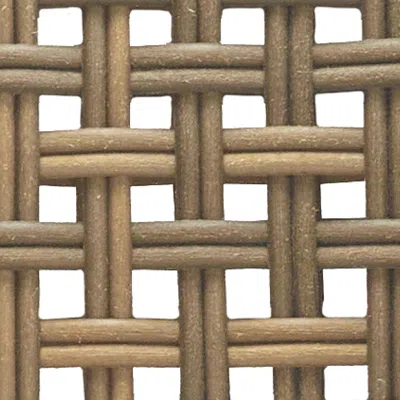 Frontgate Round Wicker Desert In Brown