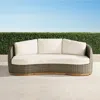 Frontgate Santa Barbara Sofa With Cushions In Desert Wicker