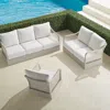 Frontgate Savannah 3-pc. Sofa Set In Ivory Wicker