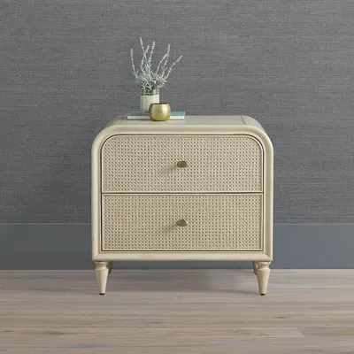 Frontgate Set Of 2 Alayna Nightstand In Neutral