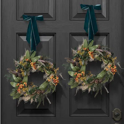 Frontgate Set Of 2 Autumn S Embrace Mini Wreath