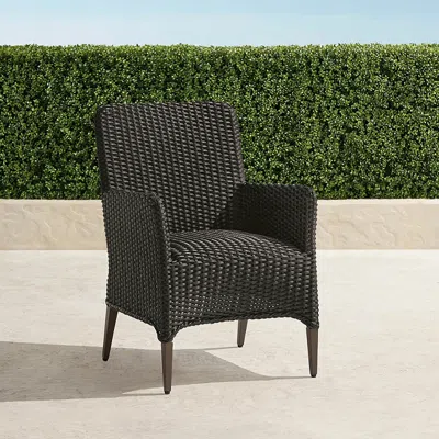 Frontgate Set Of 2 Beckham Dining Arm Chairs. In Black