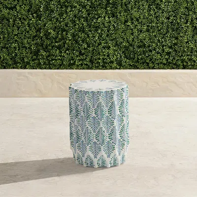 Frontgate Set Of 2 Bermuda Handpainted Accent Stool