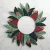 Frontgate Set Of 2 Boughs Of Holly Placemats In Green
