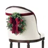Frontgate Set Of 2 Boxwood And Berry Mini Chairback Wreaths