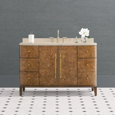 Frontgate Set Of 2 Brando 52" Single Bath Vanity In Brown