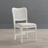 Frontgate Set Of 2 Cane Folding Chairs In Antique White