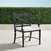 Frontgate Set Of 2 Carlisle Dining Arm Chairs In Onyx Finish