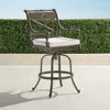 Frontgate Set Of 2 Carlisle Swivel Bar Stools In Slate Finish