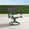 Frontgate Set Of 2 Carlisle Slate Swivel Dining Arm Chair