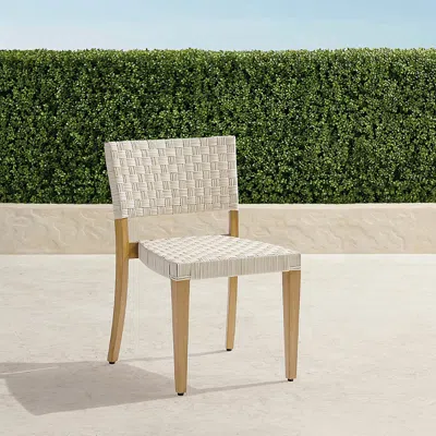 Frontgate Set Of 2 Caselle Bistro Chairs In Natural Teak In Neutral