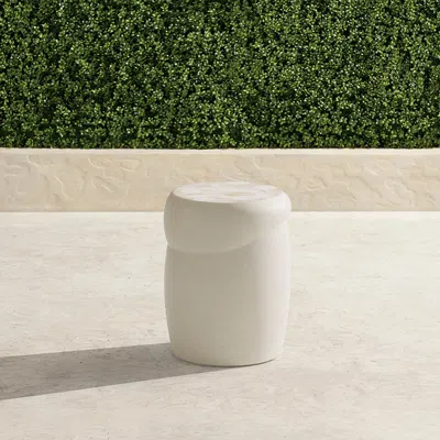 Frontgate Set Of 2 Cortez Accent Stool In White