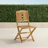 Frontgate Set Of 2 Eden Teak Folding Chairs.