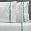 FRONTGATE SET OF 2 FRONTGATE RESORT COLLECTIONÂ¢ DIAMOND LATTICE PILLOWCASES