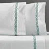 Frontgate Set Of 2  Resort Collectionâ¢ Diamond Lattice Sateen Pillowcases In White