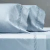 Frontgate Set Of 2  Resort Collectionâ¢ Diamond Lattice Sateen Pillowcases In Solid Mist Blue