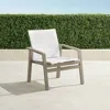 Frontgate Set Of 2 Newport Teak Lounge Chair In Charcoal