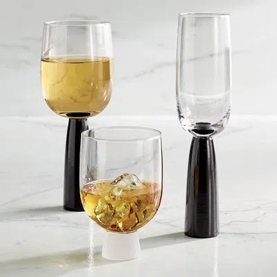 Frontgate Set Of 2 Oslo Glasses In Black