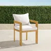 Frontgate Set Of 2 Porticello Dining Chairs With Cushions In Natural Teak