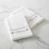 Frontgate Set Of 2 Shimmering Merry Hand Towels In Red