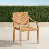Frontgate Set Of 2 Westport Teak Dining Armchairs In Natural
