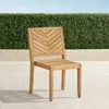 Frontgate Set Of 2 Westport Teak Dining Side Chairs In Natural