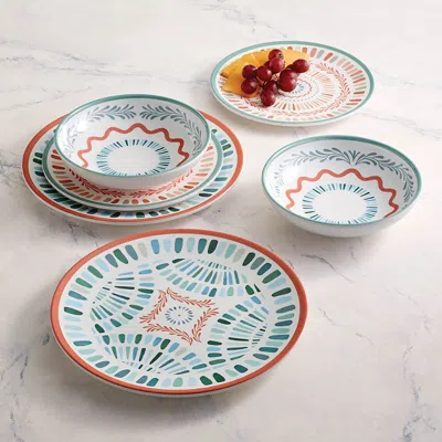 Frontgate Set Of 4 Almeria Melamine Dinnerware