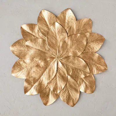 Frontgate Set Of 4 Magnolia Leaf Placemats