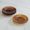 Frontgate Set Of 4 Ribbed Appetizer Plates