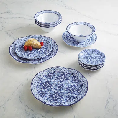 Frontgate Set Of 4 Solandra Melamine Dinnerware