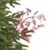 Frontgate Set Of 6 Glitter Cedar Stems In Green