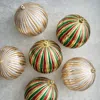 Frontgate Set Of 6 Indoor And Outdoor Ball Ornaments