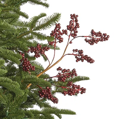Frontgate Set Of 6 Lacquered Berry Stems In Green