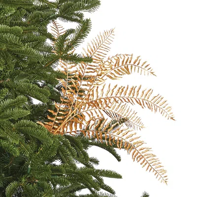 Frontgate Set Of 6 Metallic Fern Stem In Gold