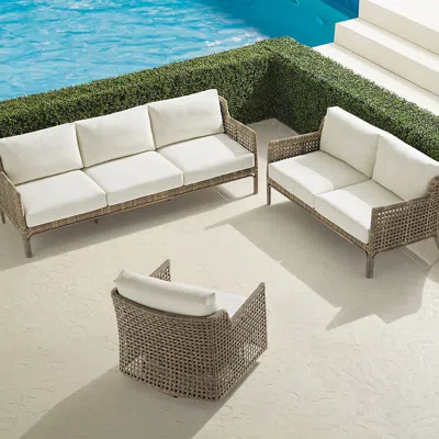 Frontgate Seton 3-pc. Sofa Swivel Set In White