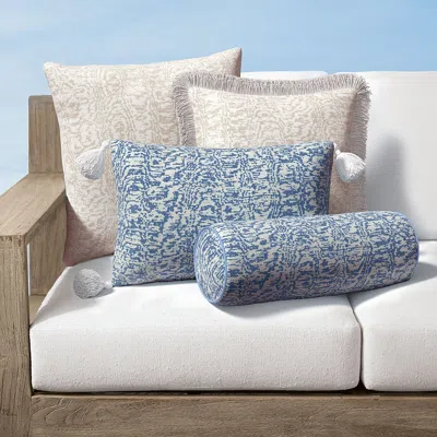 Frontgate Seville Indoor/outdoor Pillow In Blue