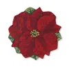 Frontgate Shaped Poinsettia Door Mat
