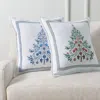 Frontgate Shimmering Christmas Pillow Cover In Red
