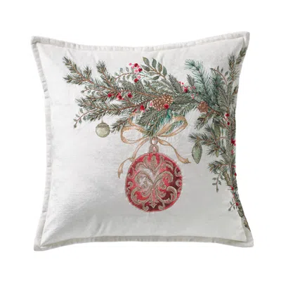 Frontgate Silent Night Pillow Cover In Red