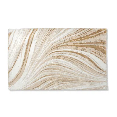Frontgate Solin Marble Bath Rug In Neutral