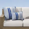 Frontgate Solita Stripe Indoor/outdoor Pillow In Salt