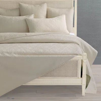 Frontgate Sonora Cotton Sateen Quilted Bedding Collection In White