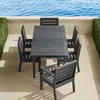 Frontgate St. Kitts 7-pc. Rectangular Dining Set In Aluminum