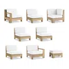 Frontgate St. Kitts 8-pc. Modular Set In Weathered Teak