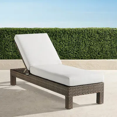 Frontgate St. Kitts Chaise With Cushions In Light Kona Wicker In Brown